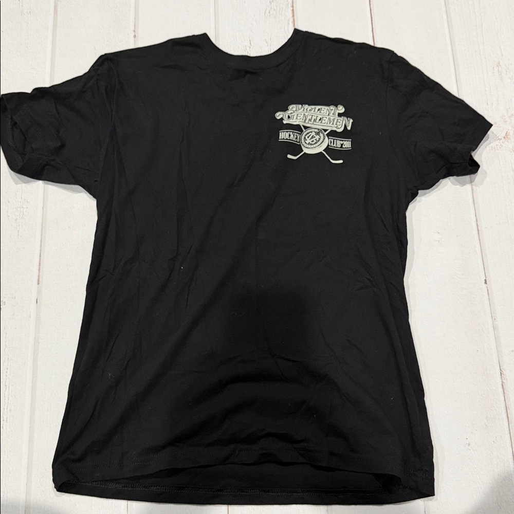 Violent Gentelman Hockey Black T-Shirt with Logo